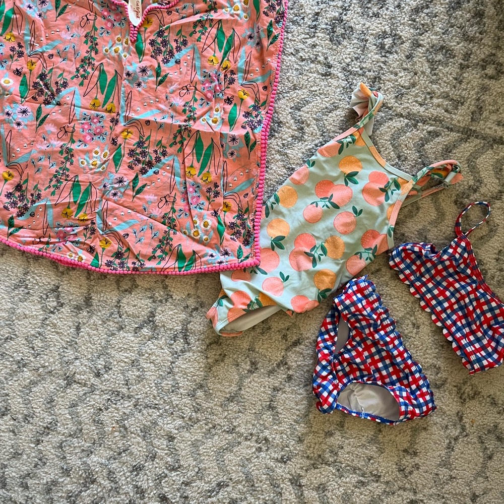 Toddler Girl Bathing Suits Set